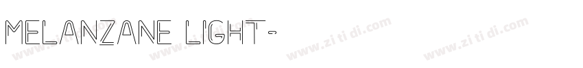 Melanzane Light字体转换
